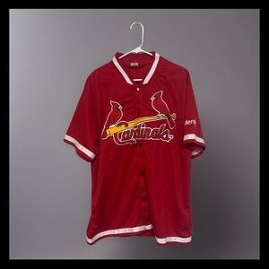 ST LOUIS CARDINALS ADULT RETRO BASKETBALL WARM UP JERSEY 7/13/25 SGA XL NEW